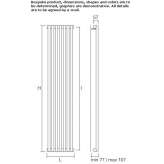 Vertical plate radiator made of carbon steel Birgi