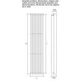 Vertical plate radiator made of carbon steel Birgi