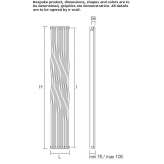 Vertical plate radiator made of carbon steel Alesd