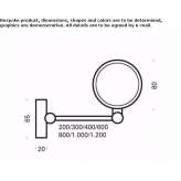 Adjustable metal wall lamp Obdach