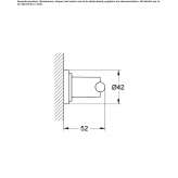 Metal bathrobe/towel rack Vryses