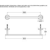 Stainless steel towel rack Momalle