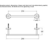 Stainless steel towel rack Momalle