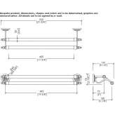 Crystal and brass towel rack Oencia