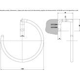 Brass towel ring Commer