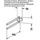 Swivel metal towel rack Pluzunet