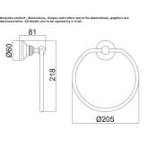 Metal towel ring Eresing