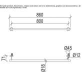 Stainless steel towel rack Wendtorf