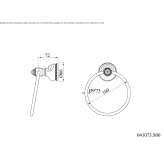 Brass towel ring Certaldo