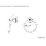 Mosiężny pierścień na ręcznik Certaldo