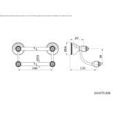Brass towel rack Certaldo