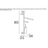 Wall-mounted toilet brush Weibern