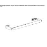 Towel rack in chrome-plated brass Vezzano