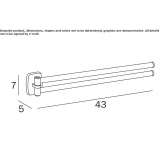 Swivel metal towel rack Seilhac