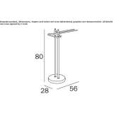 Stojący metalowy wieszak na ręczniki Taggi