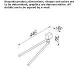 Obrotowy metalowy wieszak na ręczniki Pernis