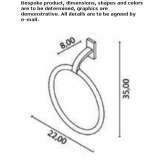 Metal towel ring Seca