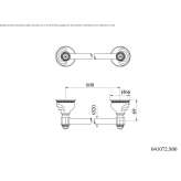Brass towel rack with Swarovski® crystals Certaldo