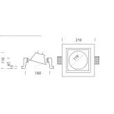 Reflector housing made of plasterboard Vargon