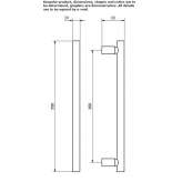 Metal handle for emergency doors Garcov