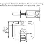 Stainless steel window handle Anagni