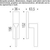 Window handle with lock and PVD finish Saladas