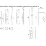 Aluminum pulling handle Agreda