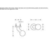 Aluminum window handle Nadur