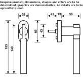 Anti-burglary window handle with lock Reinbach