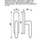 Aluminum handle for sliding windows Lyski