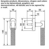 DK aluminum window handle with lock Seminara