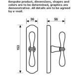 Brass pull handle Bregenz
