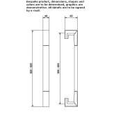 Recessed, powder-coated aluminum handle Almozara