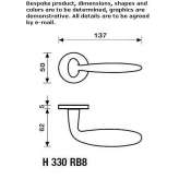 Brass window handle on the back plate Atworth