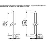 Recessed brass door handle with lock Theillay