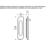 Cromall® mortise handle with lock Theillay