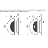 Cromall® window handle on the back plate Theillay