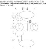 Cromall® window handle on the back plate Theillay