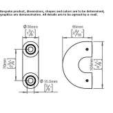 Cromall® handle on the backplate Theillay