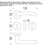 DK Cromall® window handle with rosette lock Theillay