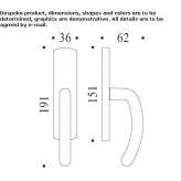 DK Cromall® window handle on a rosette Theillay