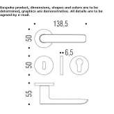 DK Cromall® window handle on a rosette Theillay