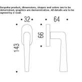 Cromall® handle on rosette Theillay