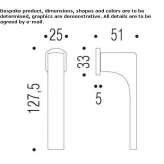 DK Cromall® window handle on a rosette Theillay