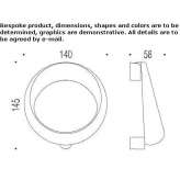 Cromall® handle on rosette Theillay