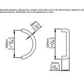 DK Cromall® window handle on a rosette Theillay