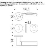 DK Cromall® window handle on a rosette Theillay