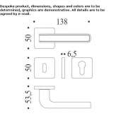 Recessed stainless steel door handle Kolliken