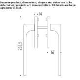 Cromall® window handle on the back plate Theillay