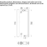 Cromall® window handle on the back plate Theillay